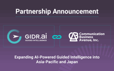 Communication Business Avenue (CBA) and GIDR.ai Announce Strategic Partnership to Expand AI-Powered Guided Intelligence into Asia-Pacific and Japan
